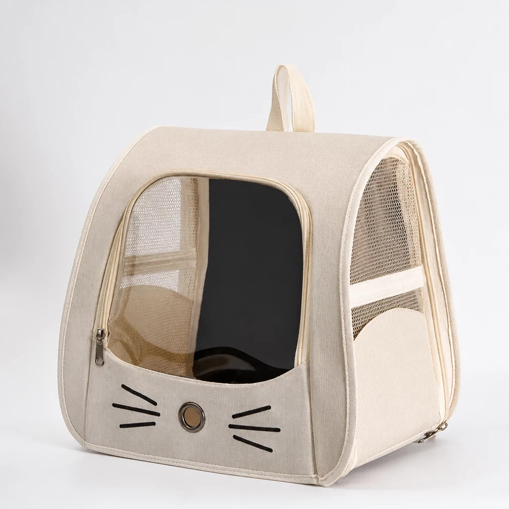 Pet Backpack Carrier with Panoramic Window for Cats & Small Dogs