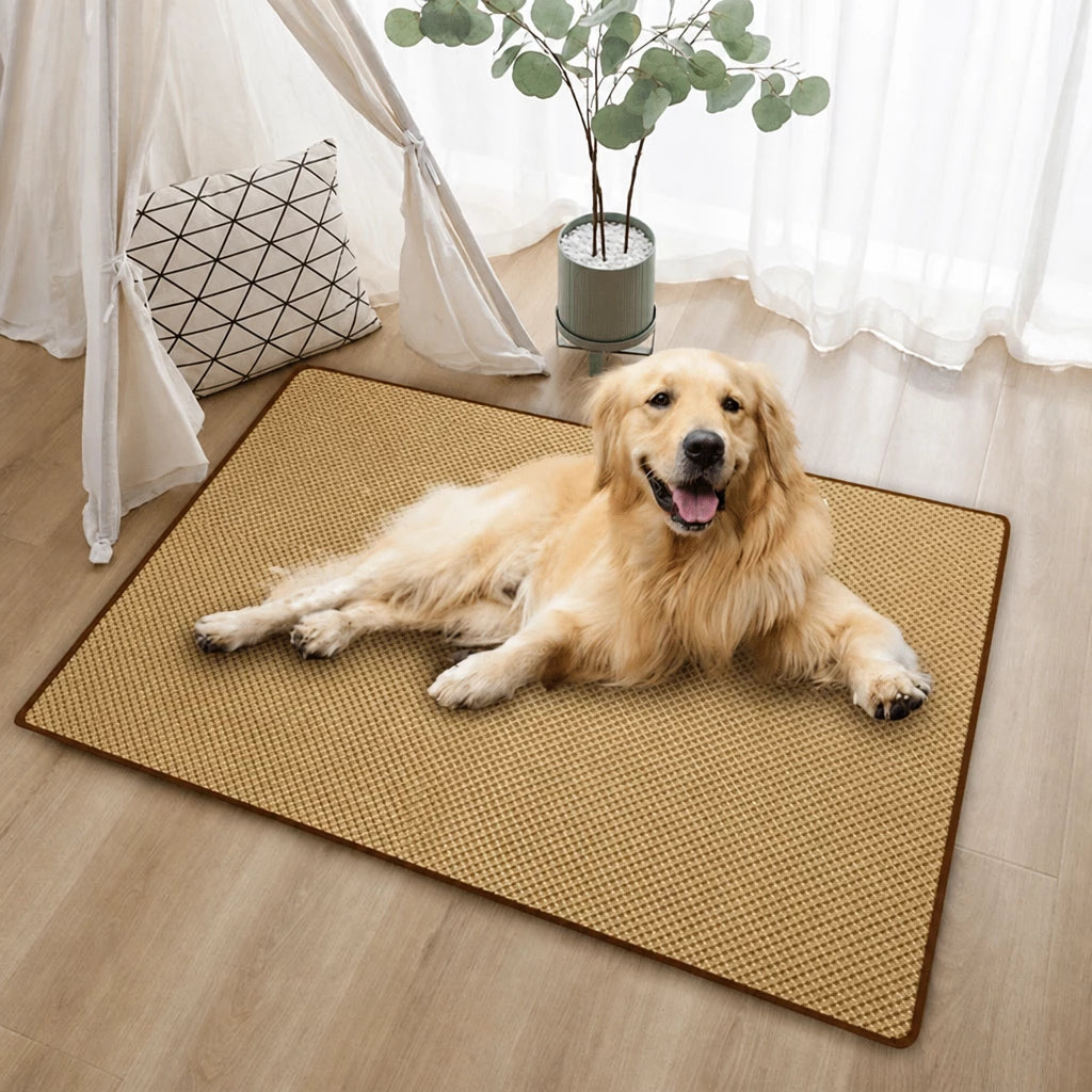 Woven Rattan Pet Mat for Cats and Dogs