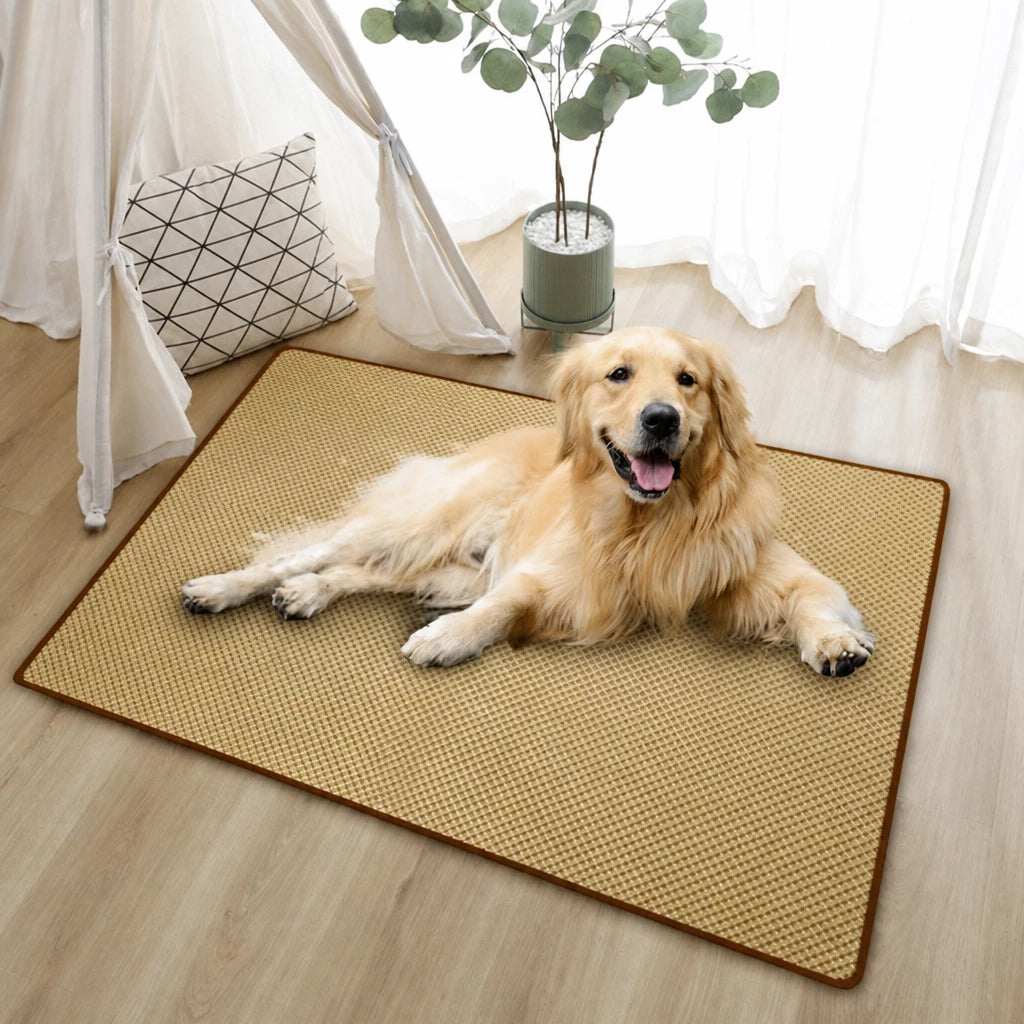 Woven Rattan Pet Mat for Cats and Dogs