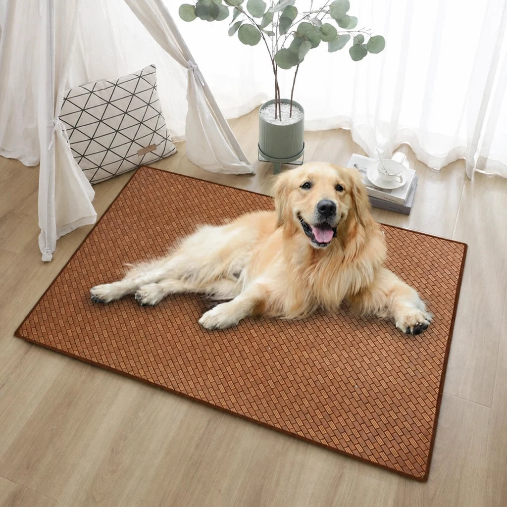 Woven Rattan Pet Mat for Cats and Dogs