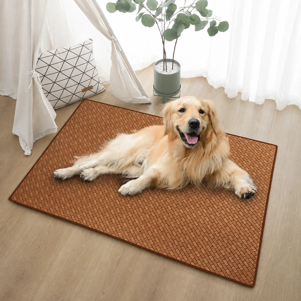 Woven Rattan Pet Mat for Cats and Dogs