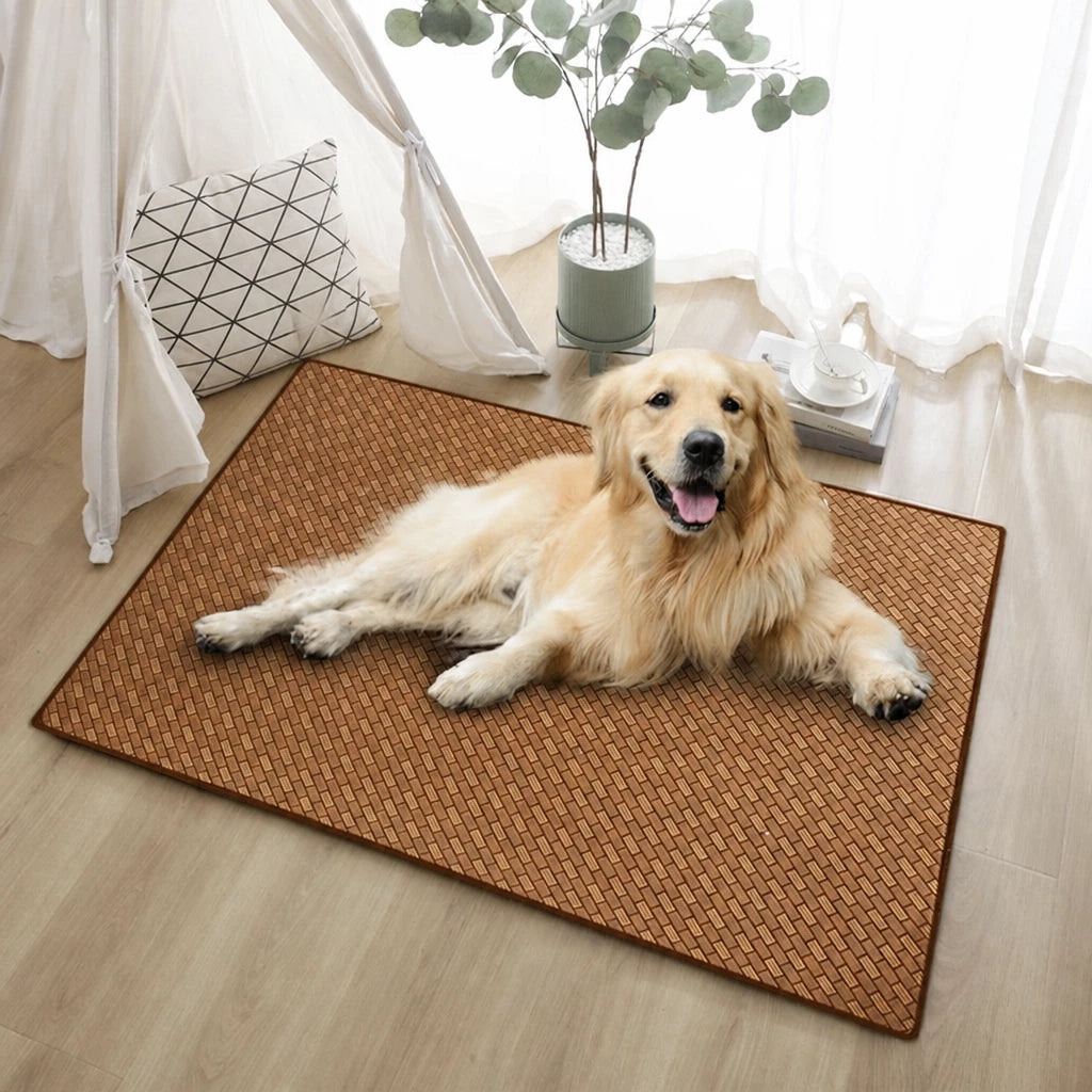 Woven Rattan Pet Mat for Cats and Dogs