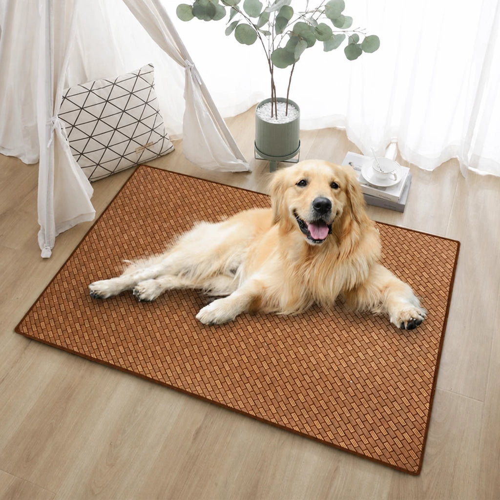 Woven Rattan Pet Mat for Cats and Dogs