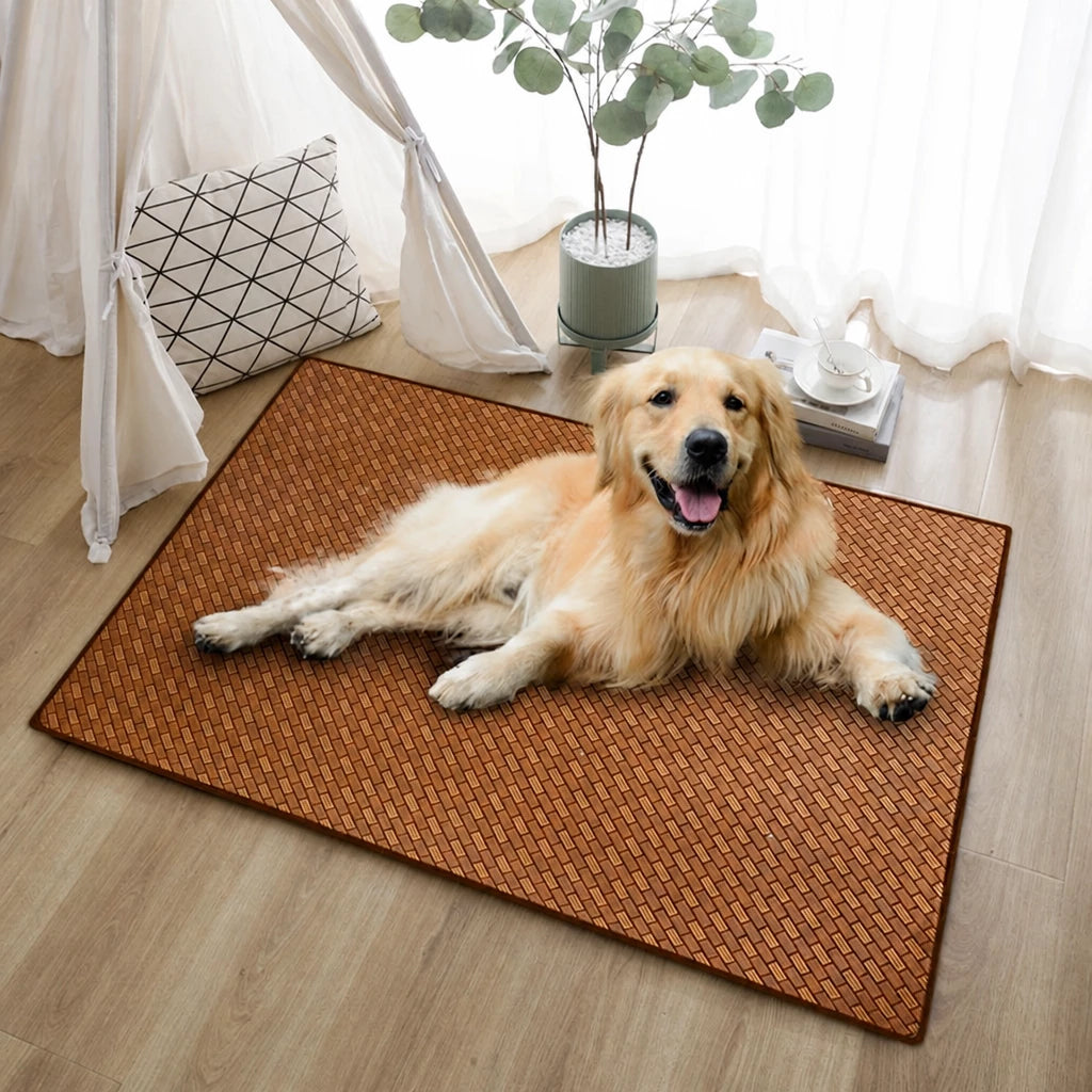 Woven Rattan Pet Mat for Cats and Dogs