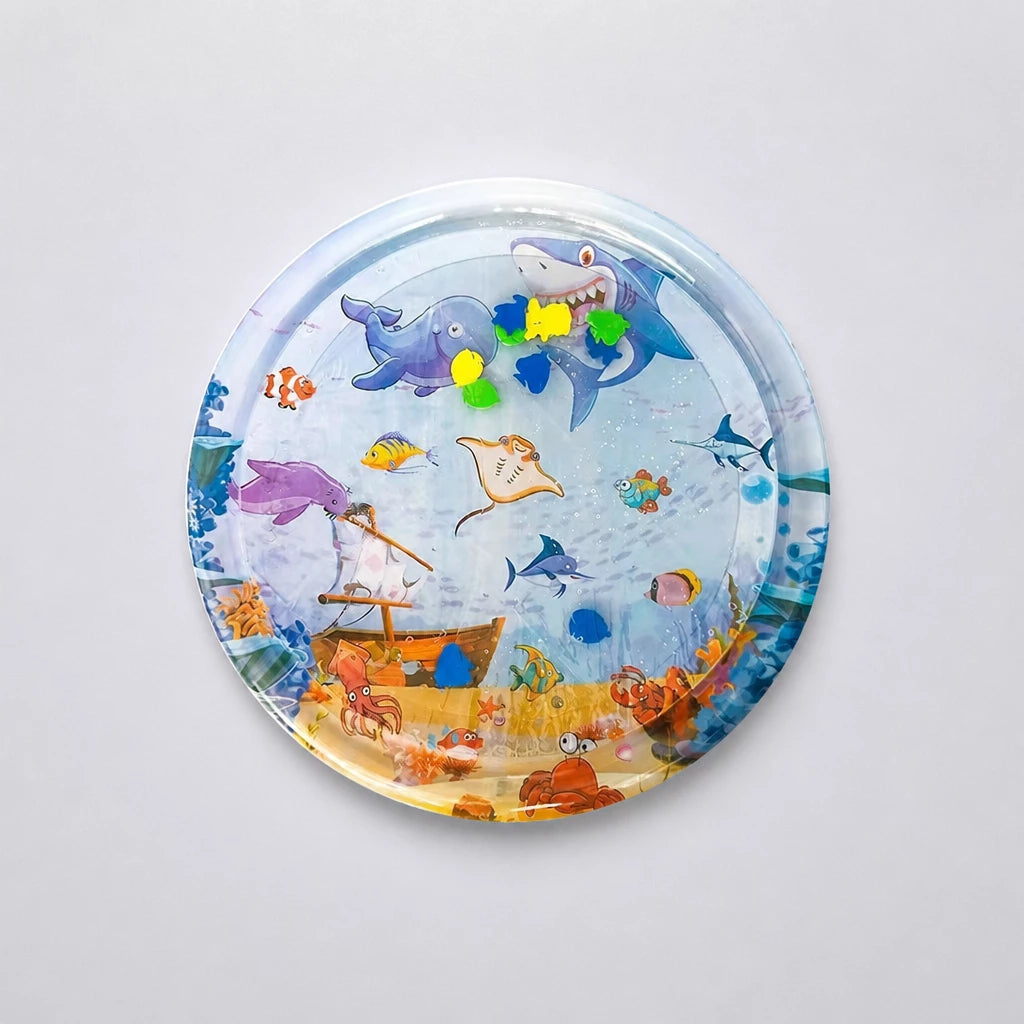 Round Nylon Water-Fill Pet Mat with Pump