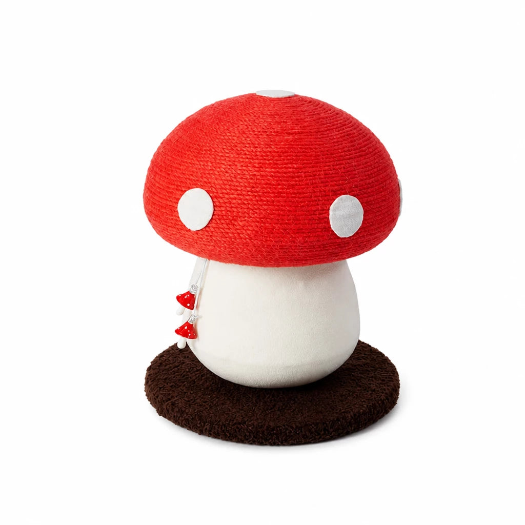 Mushroom Cat Scratching Post and Cat Toy