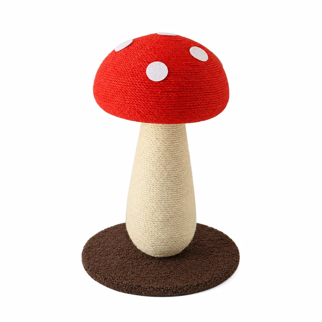 Mushroom Cat Scratching Post and Cat Toy
