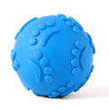 TPR Paw Print Squeaky Ball Dog Toy for Interactive Play