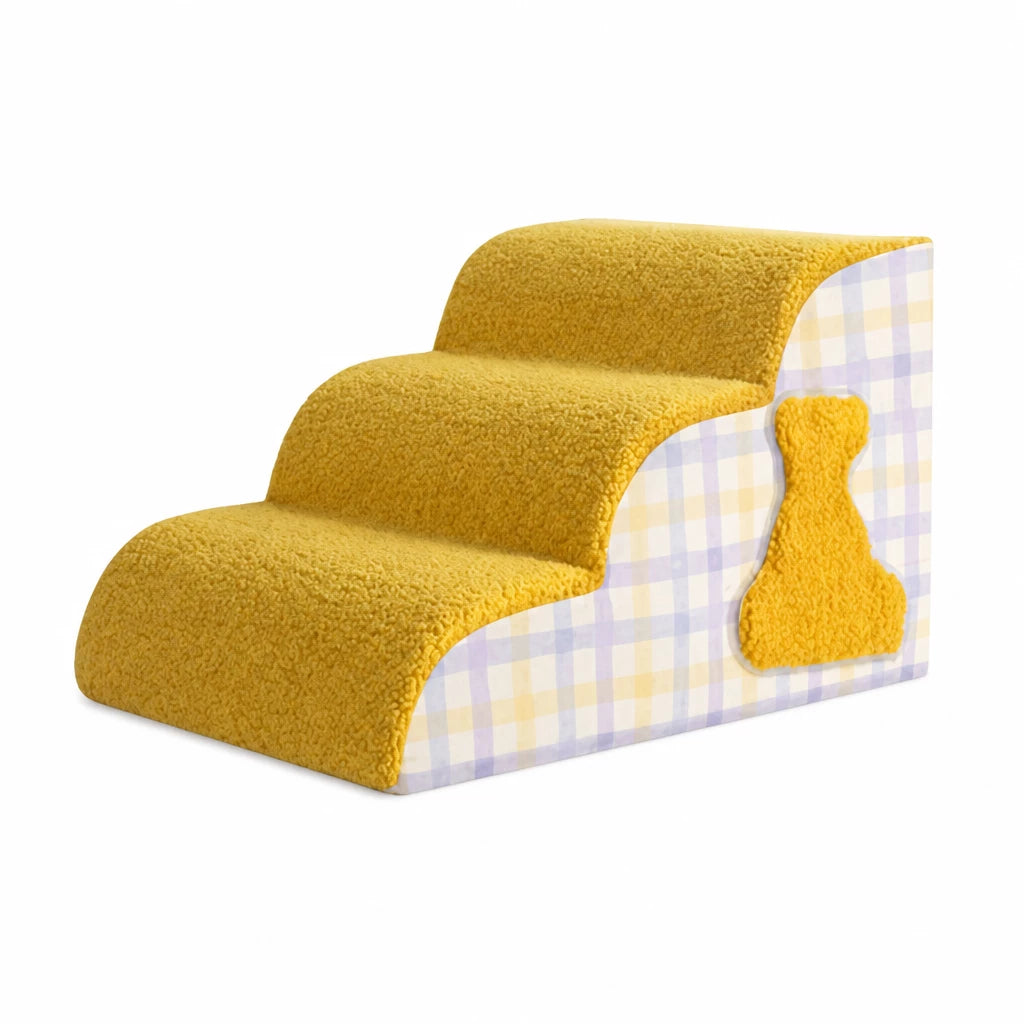 Foam Pet Stairs for Dogs and Cats, 3–5 Steps