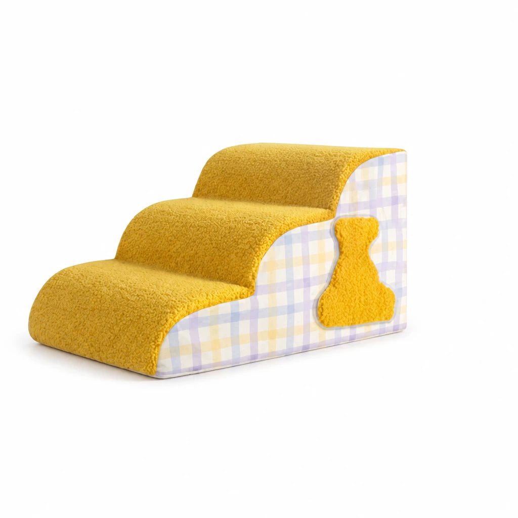 Foam Pet Stairs for Dogs and Cats, 3–5 Steps