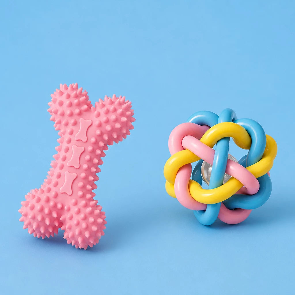 Squeaky Chew Toy Sets for Small Dogs