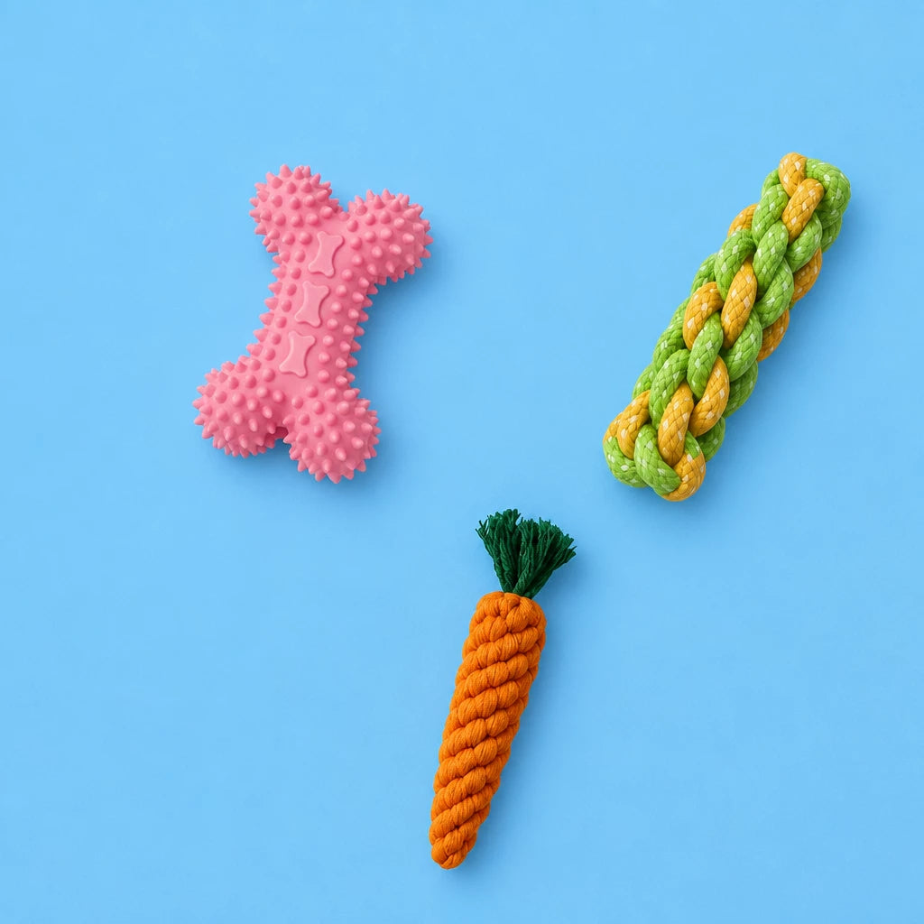 Squeaky Chew Toy Sets for Small Dogs
