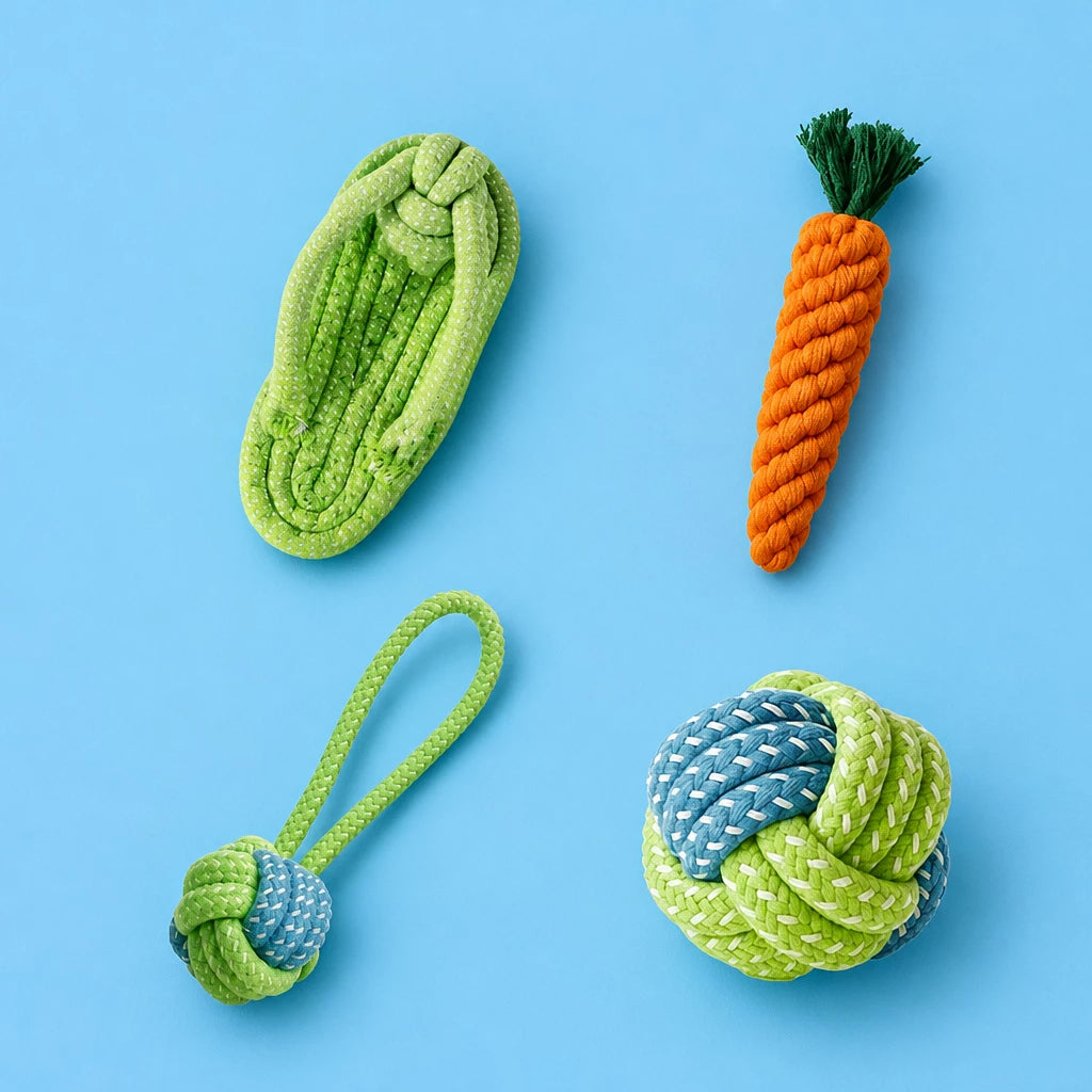 Squeaky Chew Toy Sets for Small Dogs