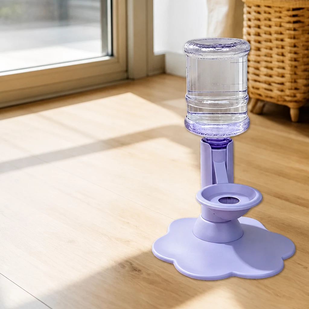 Adjustable-Height Pet Water Dispenser for Cats