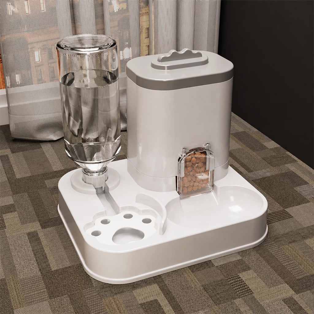 Automatic Pet Feeder and Water Bowl for Cats & Dogs