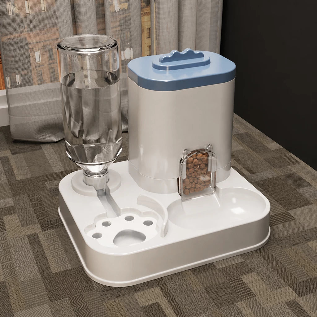 Automatic Pet Feeder and Water Bowl for Cats & Dogs
