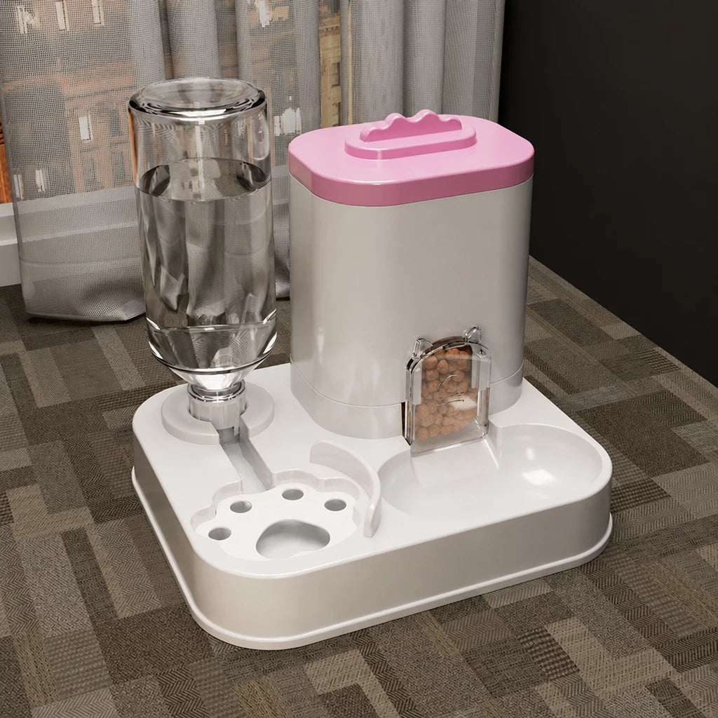 Automatic Pet Feeder and Water Bowl for Cats & Dogs