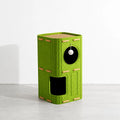 Multi-Level Cat Tree with Enclosed Cat Houses and Scratching Boards