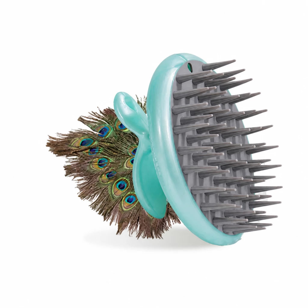 Dog & Cat Bath Brush for Grooming and Loose Hair Removal