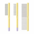 3-Piece Pet Grooming Comb Set for Cats and Dogs