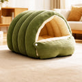 Semi-Enclosed Cat & Dog Bed with Removable Washable Cover