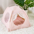 Indoor Tent Bed for Cats and Dogs with Reversible Cushion