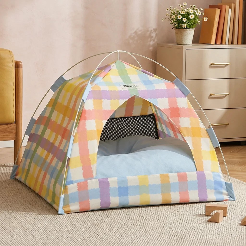 Tent-Style Pet Bed with Removable, Washable Cover