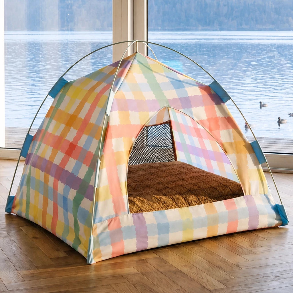 Tent-Style Pet Bed with Removable, Washable Cover