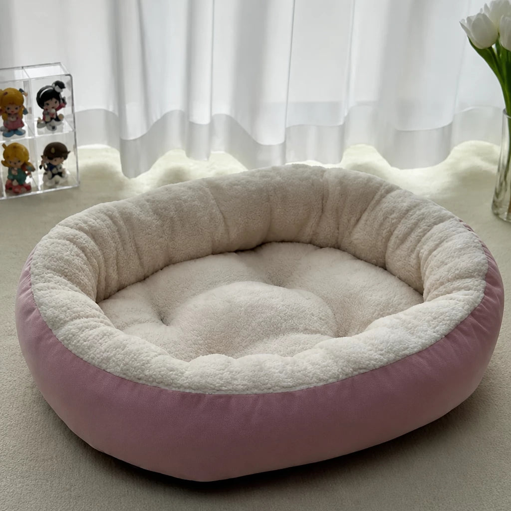 All-Season Dog & Cat Bed with Removable, Washable Cover