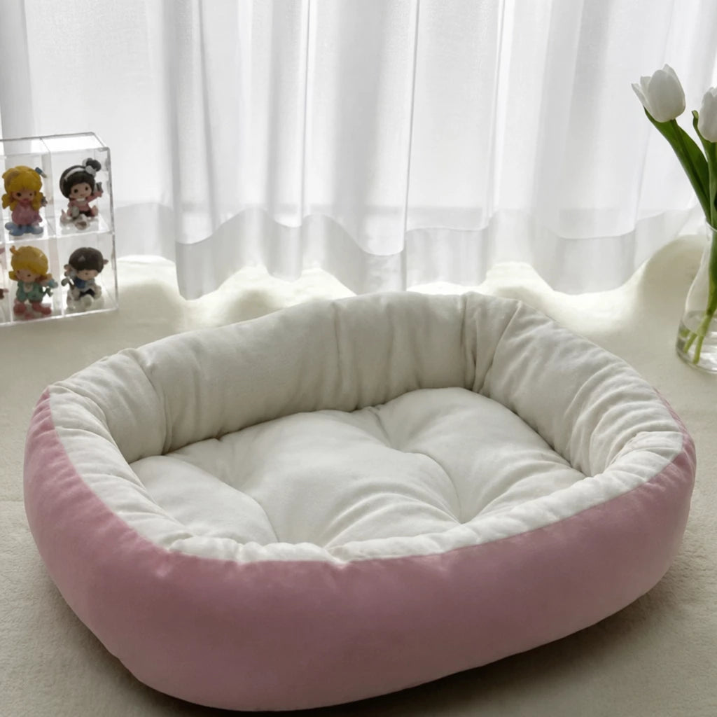 All-Season Dog & Cat Bed with Removable, Washable Cover