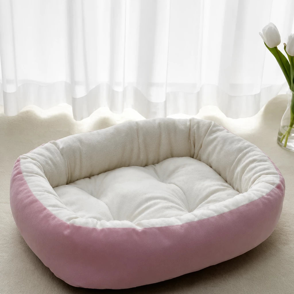 All-Season Dog & Cat Bed with Removable, Washable Cover