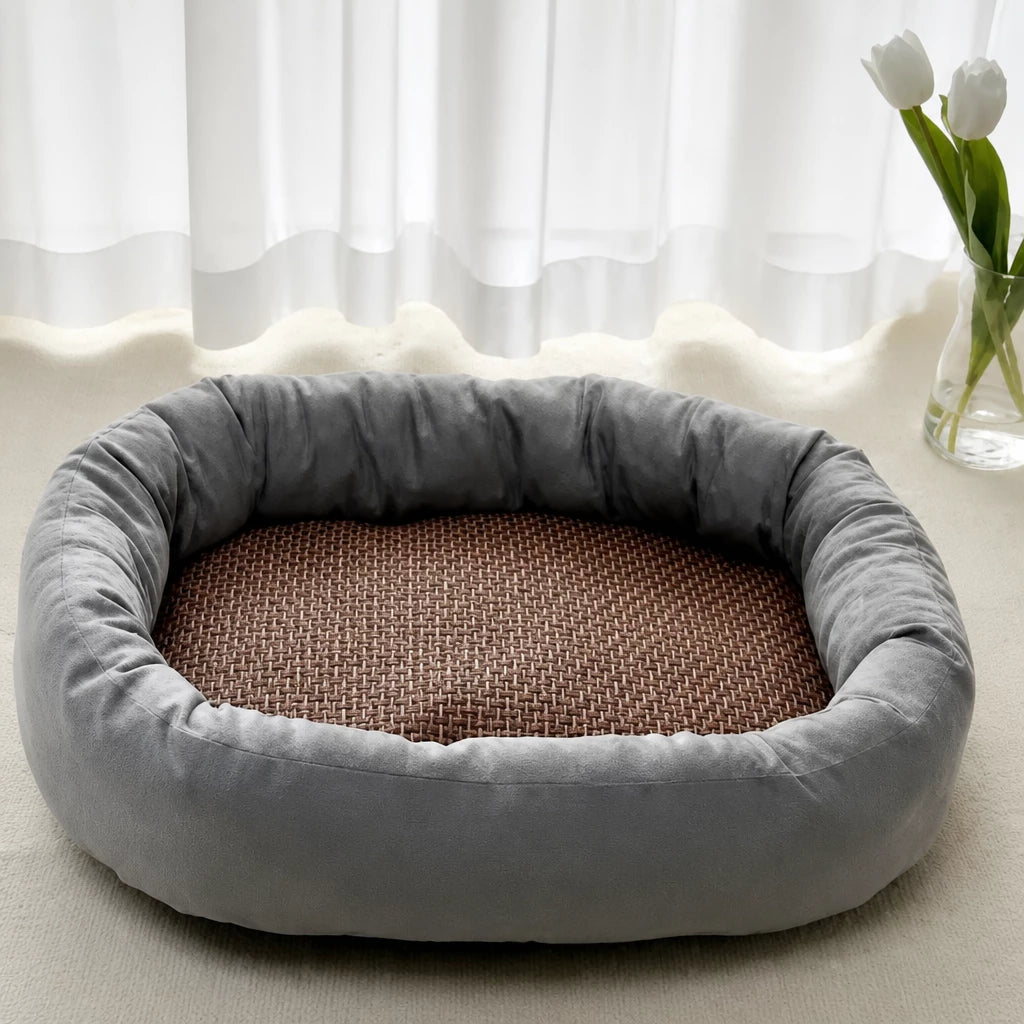 All-Season Dog & Cat Bed with Removable, Washable Cover