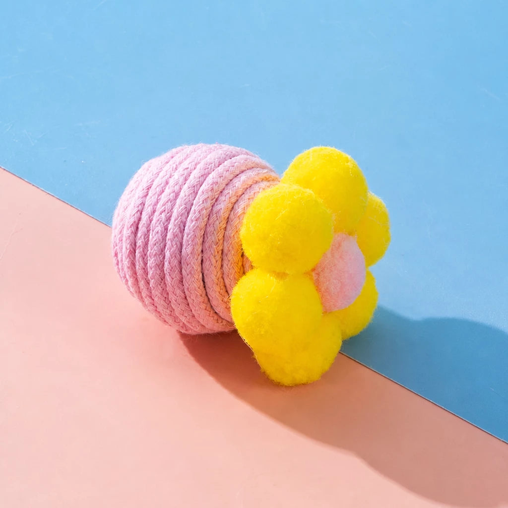Flower Bell Ball Cat Toy