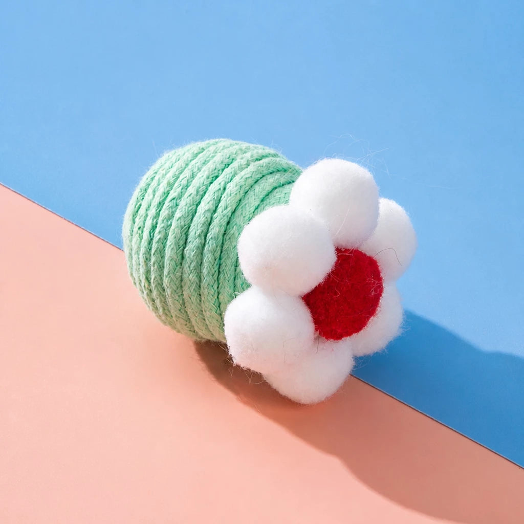 Flower Bell Ball Cat Toy