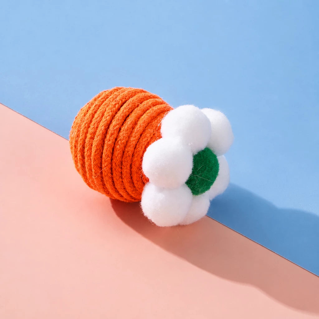 Flower Bell Ball Cat Toy