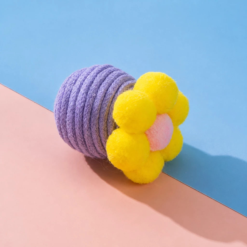 Flower Bell Ball Cat Toy