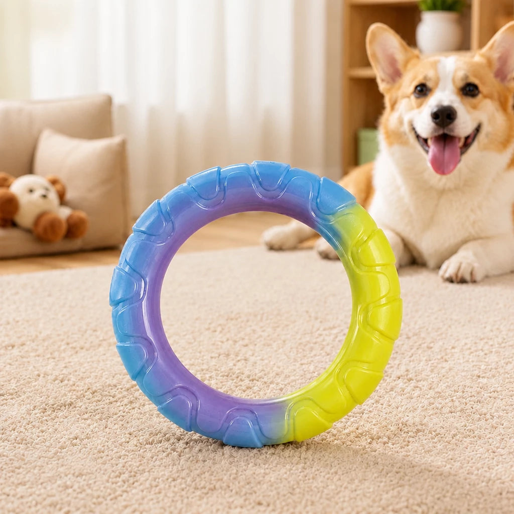 Interactive Dog Tug Ring Toy