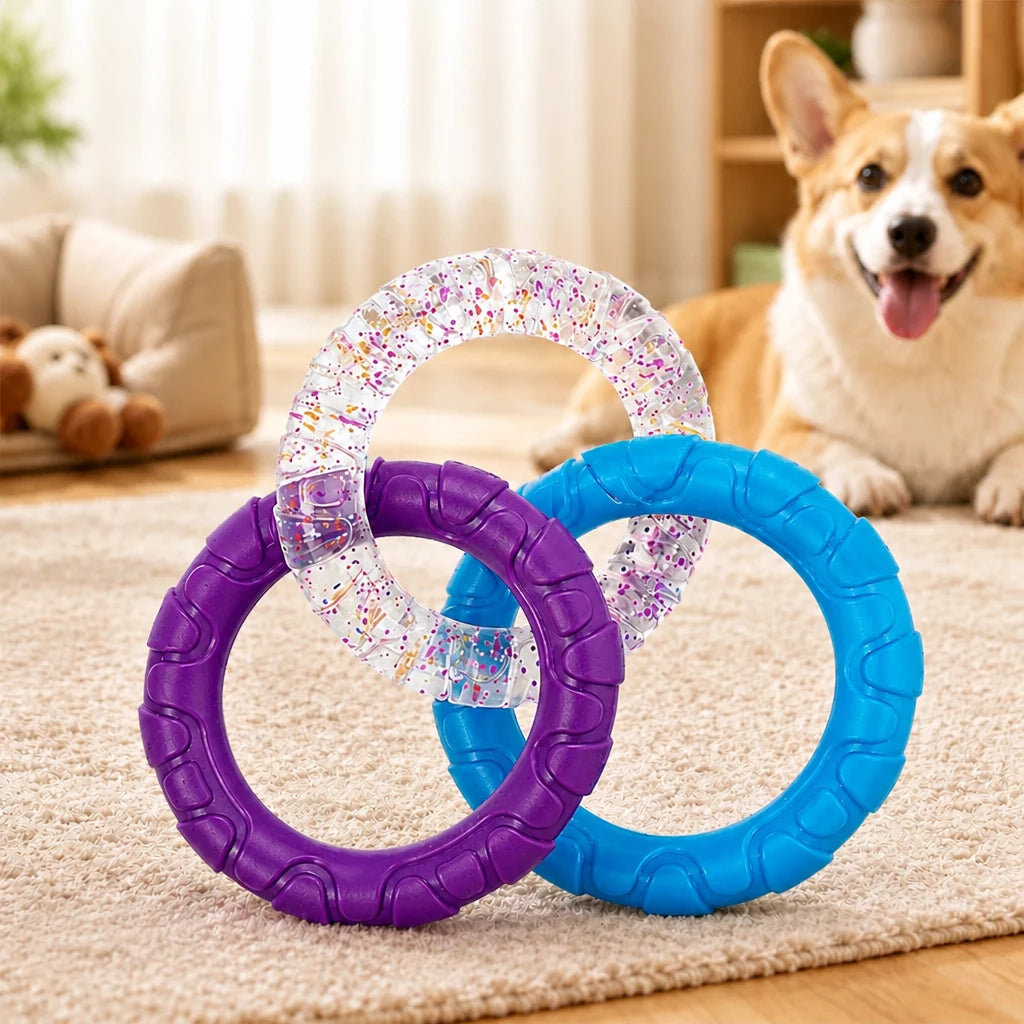Interactive Dog Tug Ring Toy