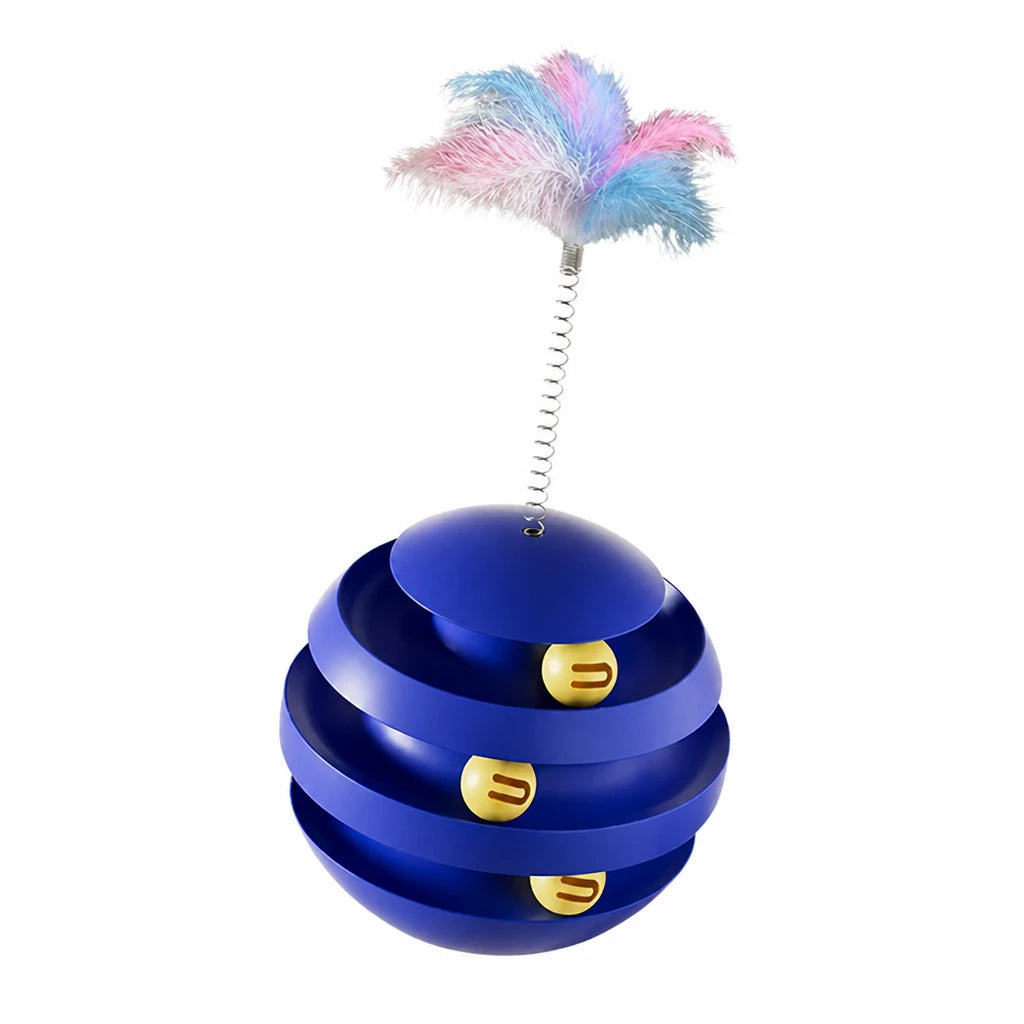 3-Tier Interactive Cat Turntable Toy