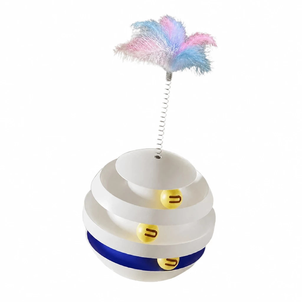 3-Tier Interactive Cat Turntable Toy