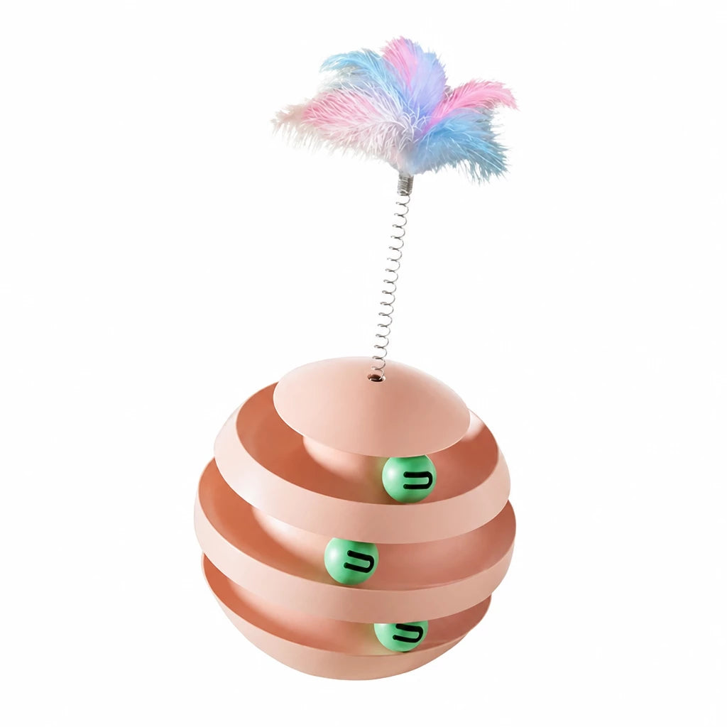 3-Tier Interactive Cat Turntable Toy