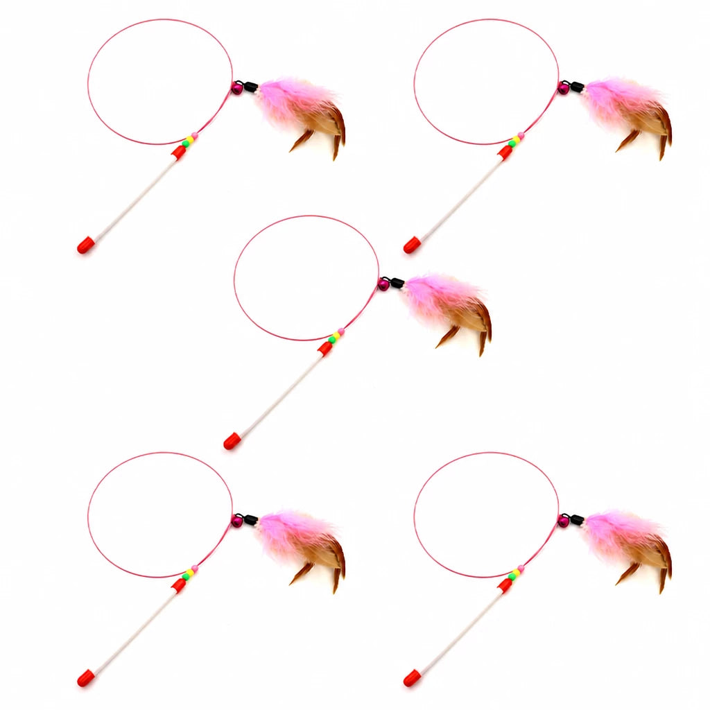 Cat Teaser Wand with Bell and Feather
