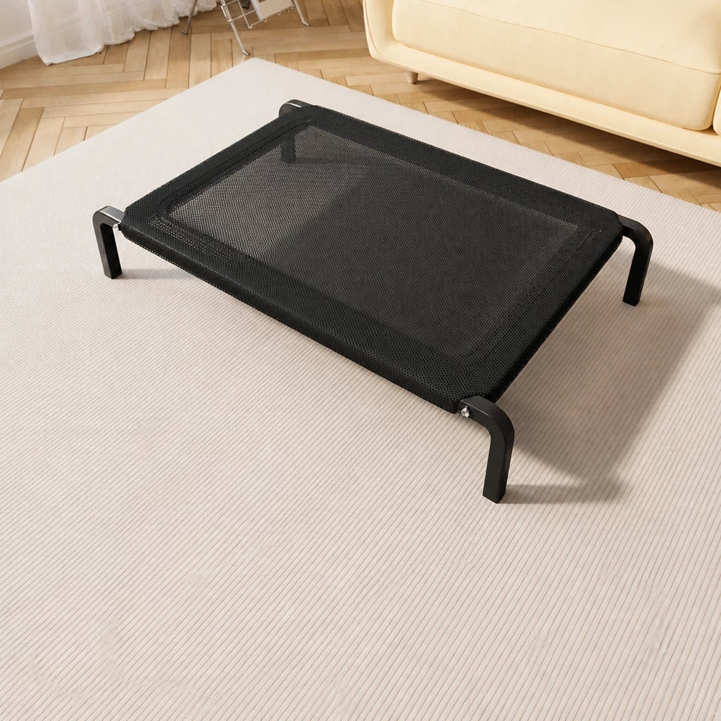 Elevated Pet Cot Bed with Removable Washable Nylon Cover