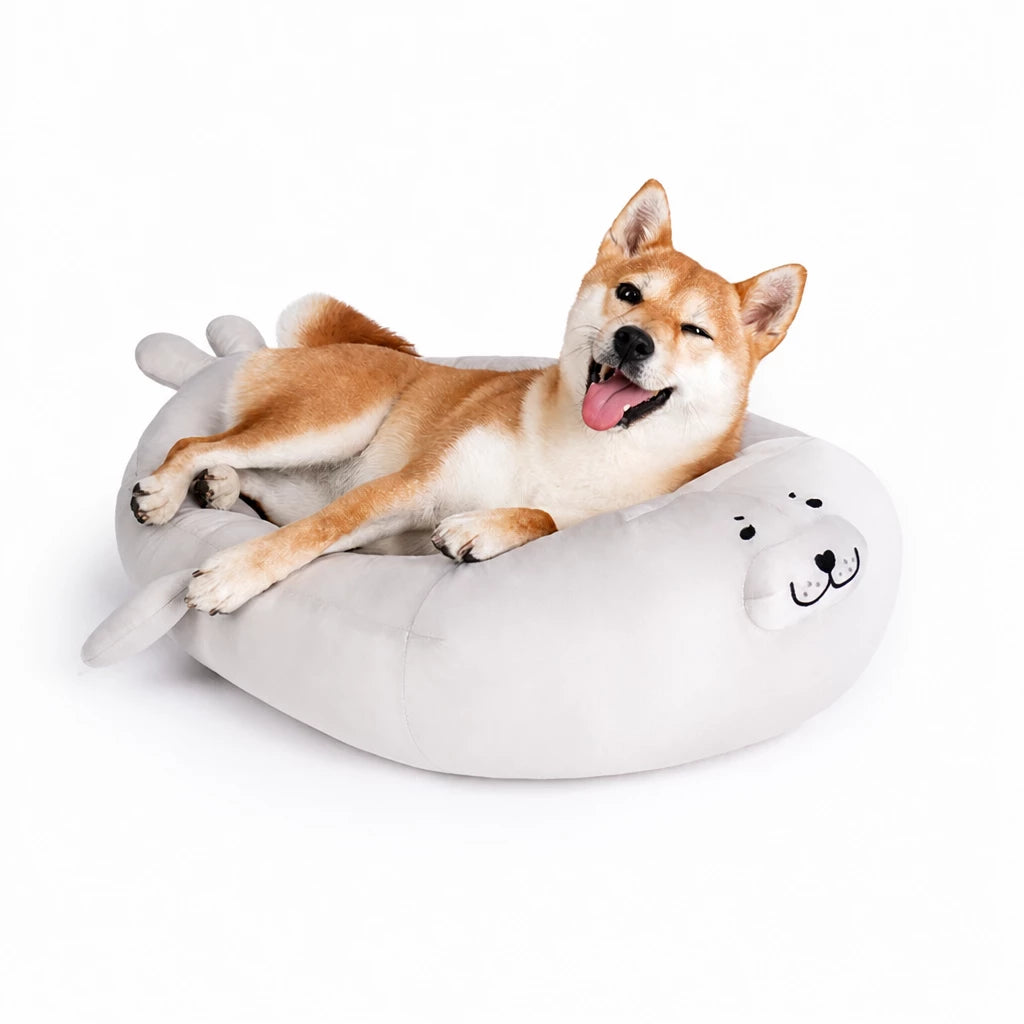 Semi-Enclosed Washable Pet Bed for Cats and Dogs