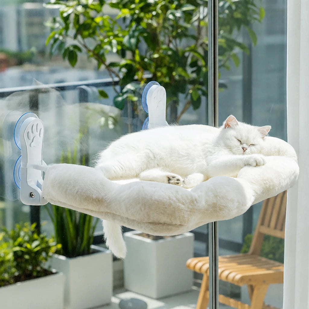Window-Mounted Cat Hammock with Suction Cups