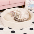 Petal-Shaped Corrugated Cardboard Cat Scratcher Bed
