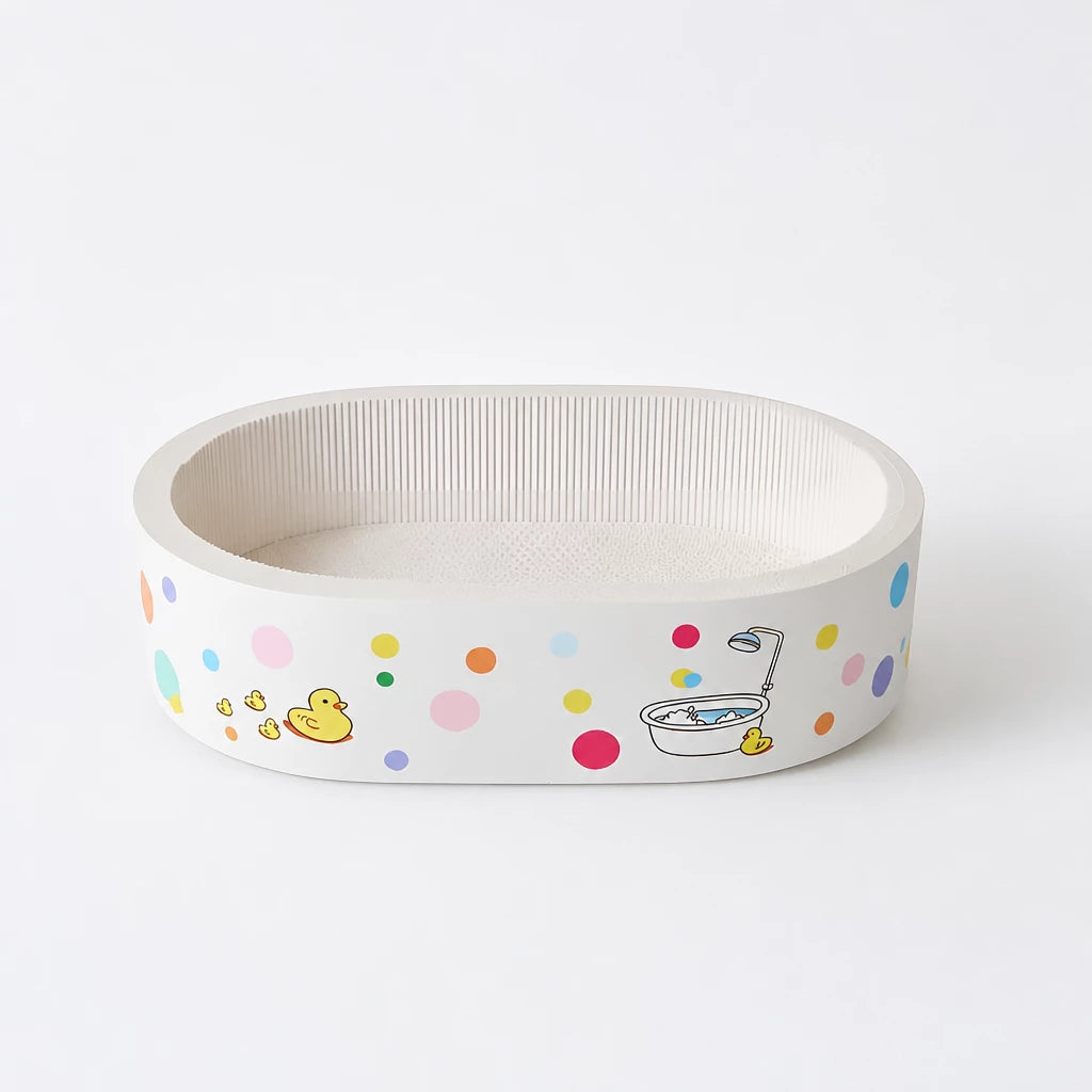 Deep Corrugated Paper Cat Scratcher Bed