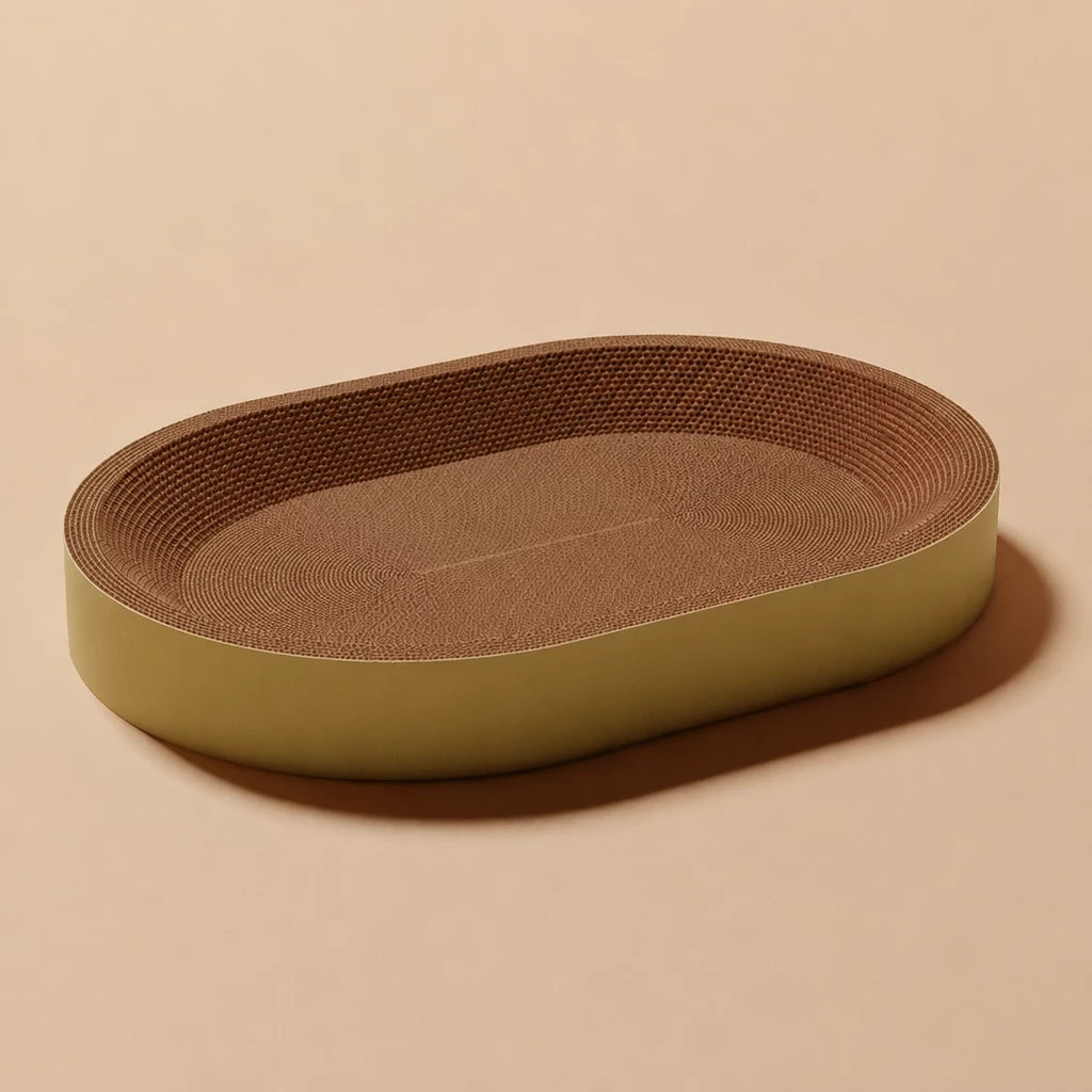 Cat Scratcher Bed with Integrated Lounger