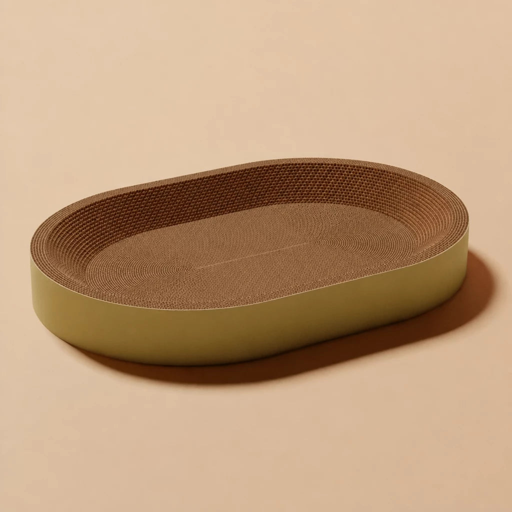 Cat Scratcher Bed with Integrated Lounger