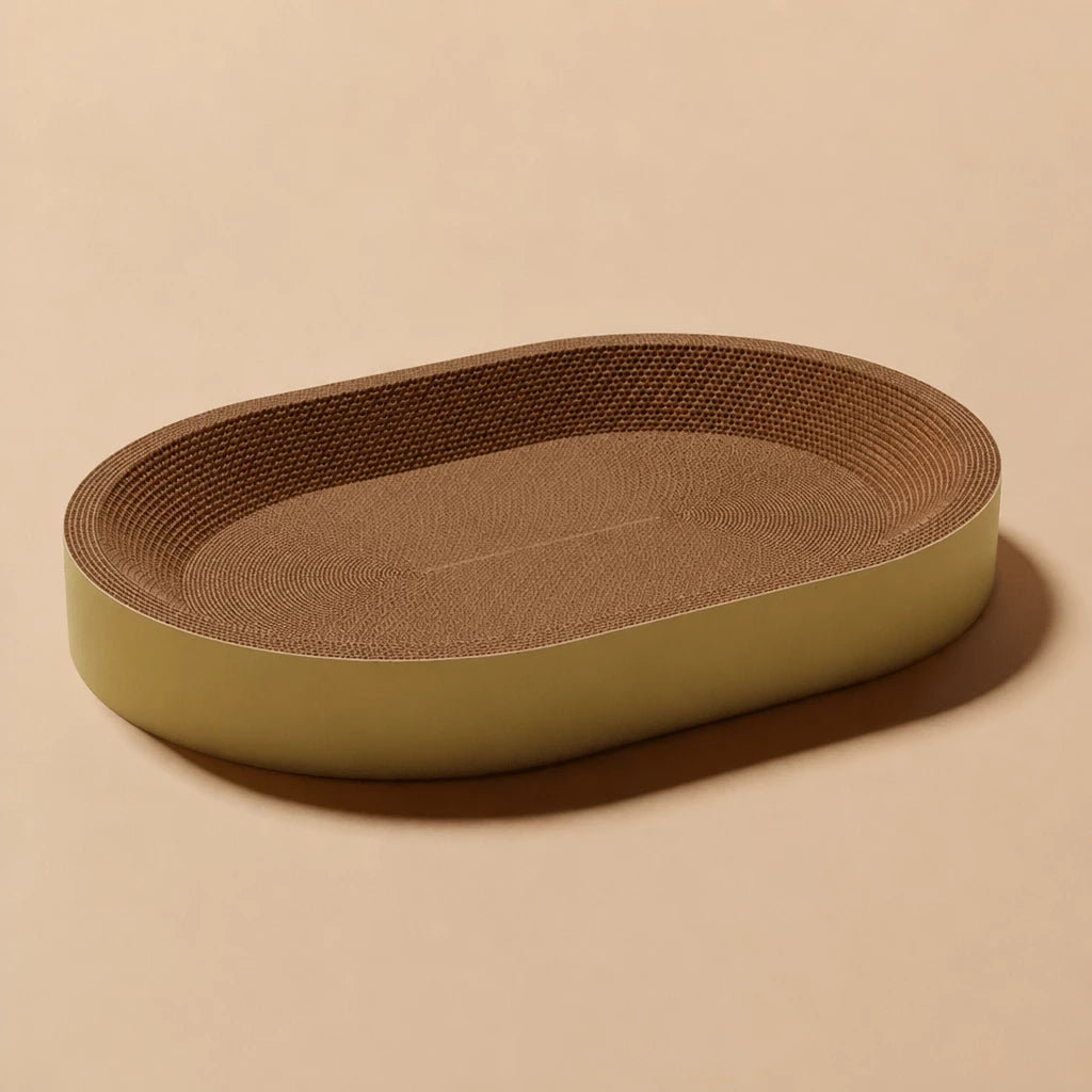 Cat Scratcher Bed with Integrated Lounger
